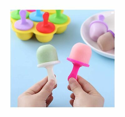 2 Pack Popsicle Molds 7-Cavity Colorful Baby Popsicle Molds Non Stick DIY Ice Po - Fresh Stock Dated December 2025