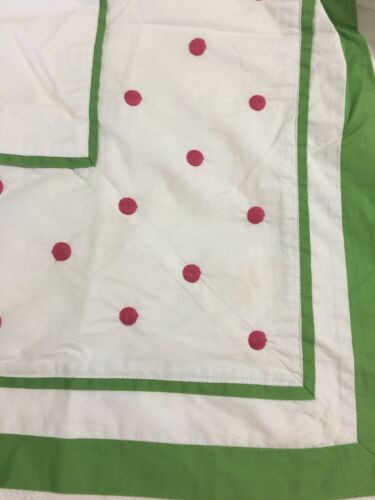 POTTERY BARN KIDS Standard Pillow Sham 1 Girls White Pink Dots - Fresh Stock Dated December 2025