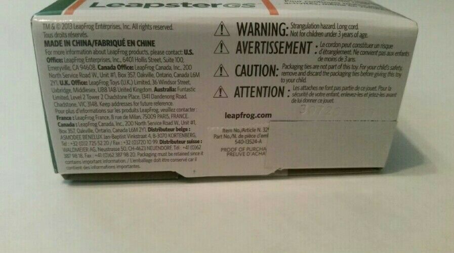 Leap Frog Car Adapter for LeapPad2 - Fresh Stock Dated February 2026