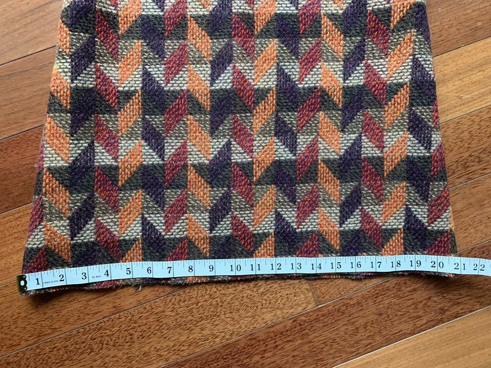 Vintage Tweed Wool Skirt XS Jewel Tone Dark Academia Lined Side Zip Secretary - Fresh Stock Dated March 2026