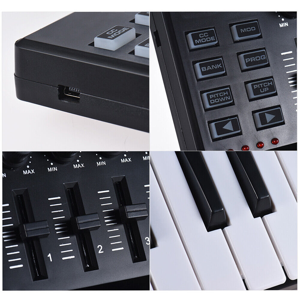 WORLDE Mini 25-Key MIDI Keyboard Controller 8 Colorful Backlit Trigger Pads USB - Fresh Stock Dated February 2026
