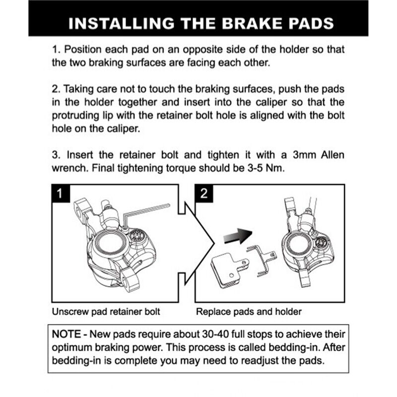 TEKTRO E10.11 MTB Bicycle Bike Cycling Disc Brake Pads Organic Compound Brakeh - Fresh Stock Dated February 2026