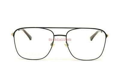 Gucci GG0833O Col.001 black gold transparen Cal.55 New EYEGLASSES-EYEWEAR - Fresh Stock Dated February 2026