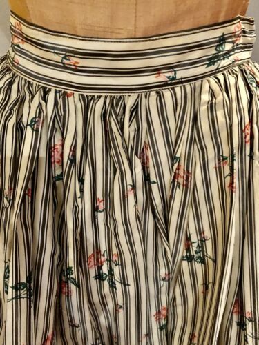 1950s vintage taffeta circle skirt w cummerbund Roses & Stripe  Rockabilly - Fresh Stock Dated February 2026