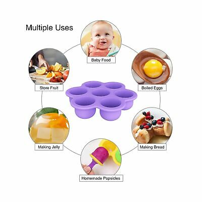 2 Pack Popsicle Molds 7-Cavity Colorful Baby Popsicle Molds Non Stick DIY Ice Po - Fresh Stock Dated December 2025