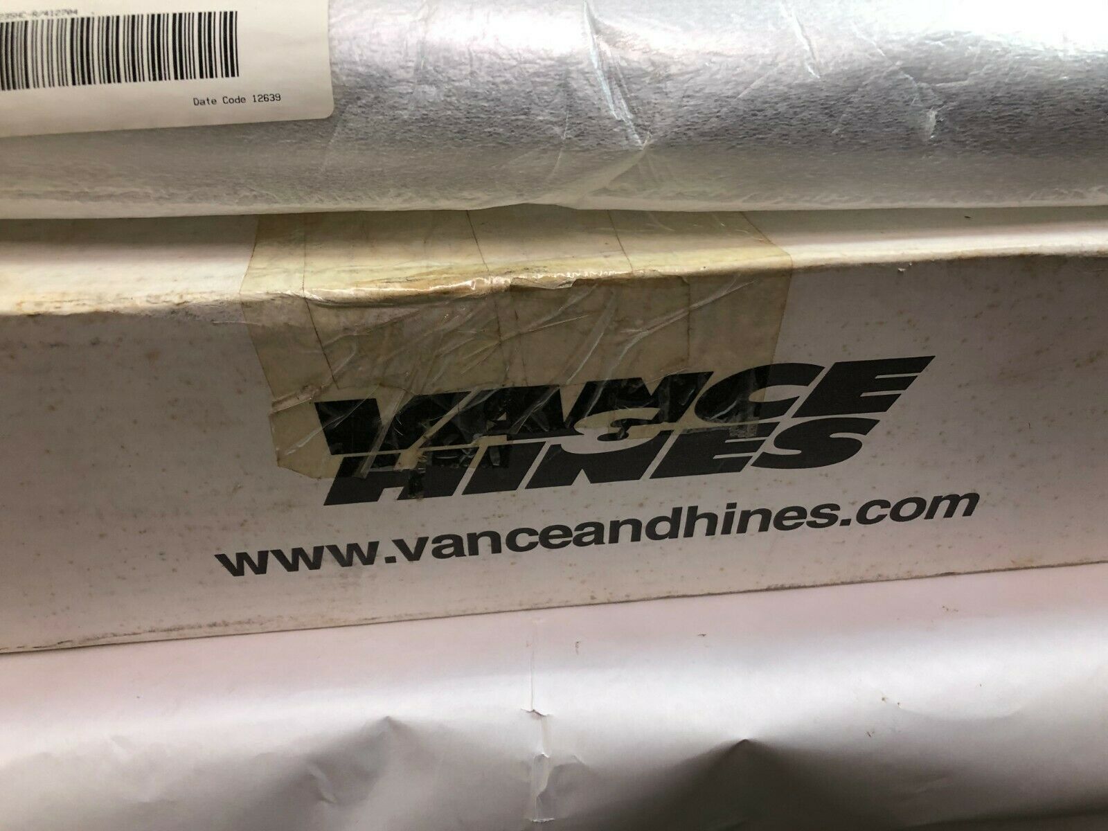 Harley Vance & Hines V&H d235hc front exhaust heat shield guard - Fresh Stock Dated February 2026