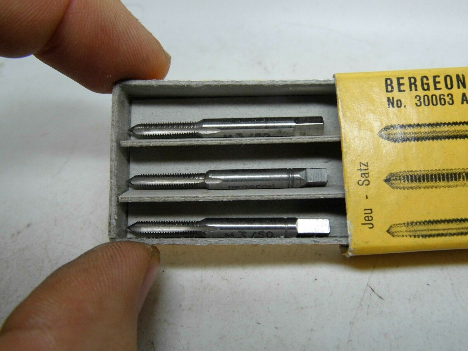 Tap Bergeon No. 30063 Various Sizes M2-M2, 60 - M3 - Fresh Stock Dated February 2026