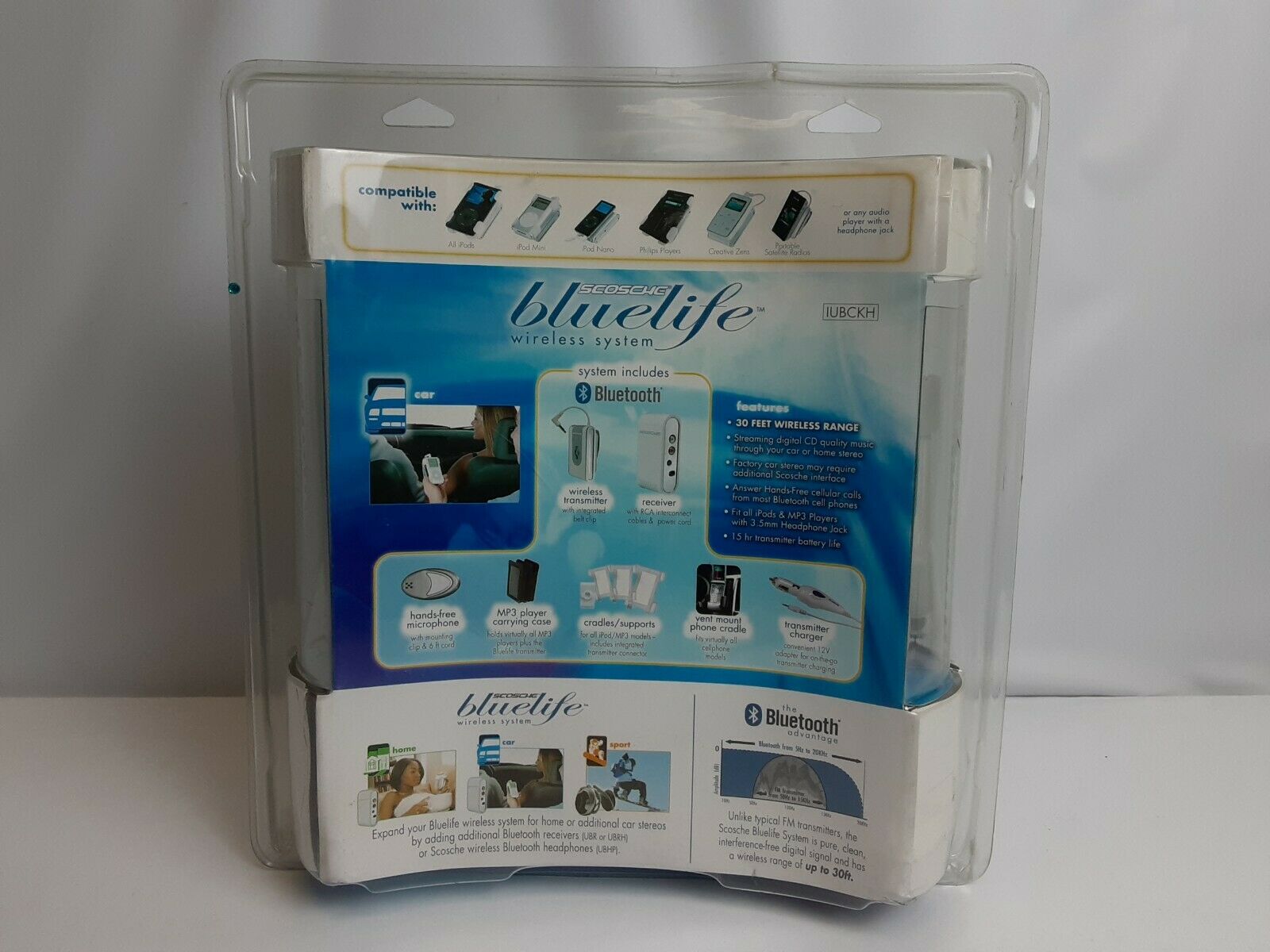 SCOSCHE IUBCKH BLUELIFE WIRELESS SYSTEM (BLUETOOTH) aftermarket car kit - Fresh Stock Dated February 2026