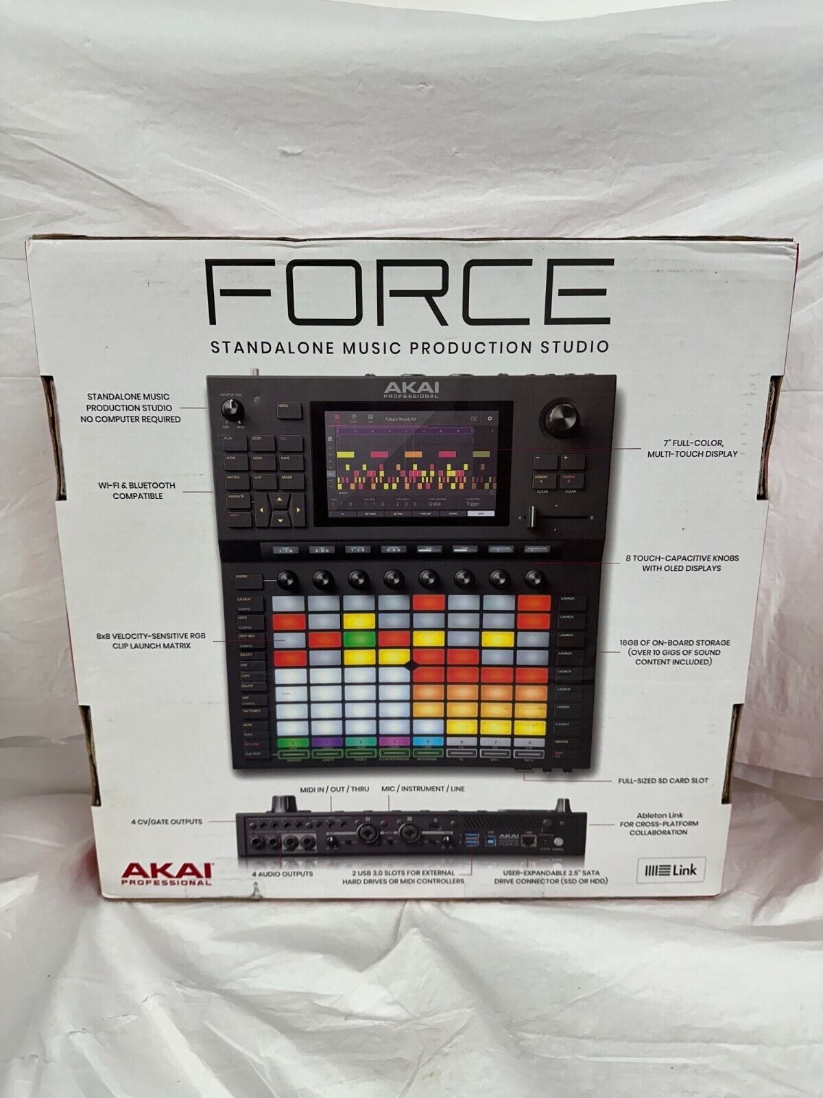 AKAI Professional FORCE standalone music production studio - Fresh Stock Dated February 2026