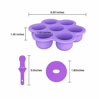 2 Pack Popsicle Molds 7-Cavity Colorful Baby Popsicle Molds Non Stick DIY Ice Po - Fresh Stock Dated December 2025