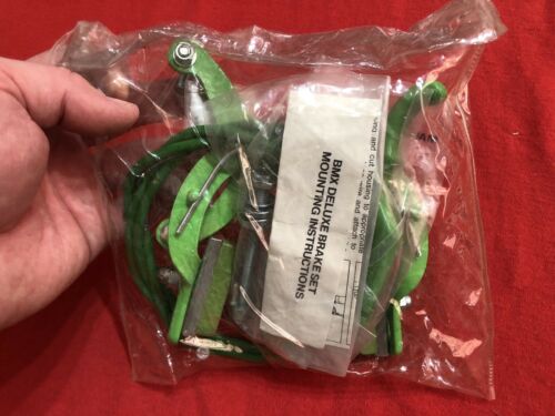 NOS Green Chang Star Brake Set Caliper Lever Cable OLD SCHOOL BMX - Fresh Stock Dated December 2025