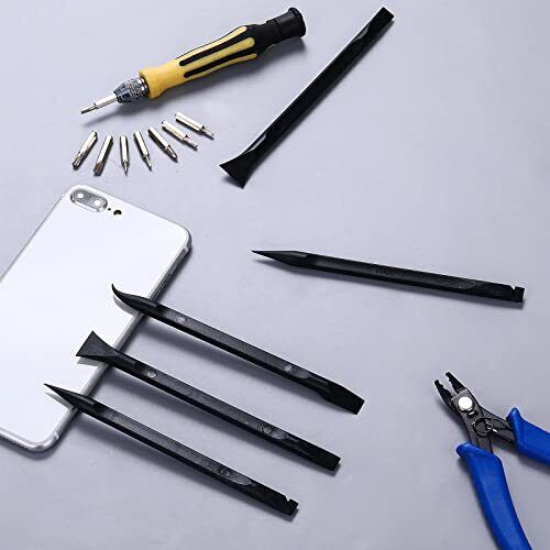 9 Pieces Plastic Scraper Tool Carbon Fiber Multi-Purpose Scraper Scratch Free Cl - Fresh Stock Dated February 2026