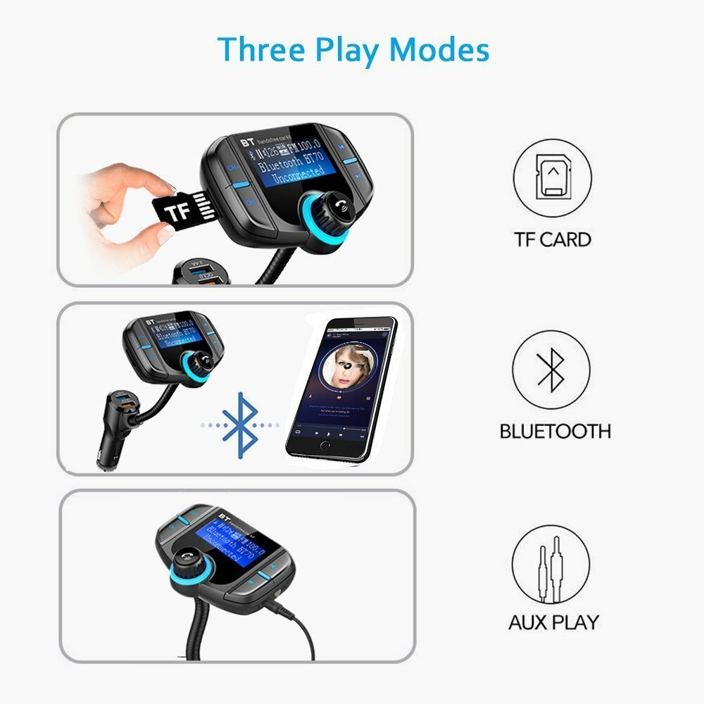 Bluetooth FM Transmitter - Fresh Stock Dated February 2026