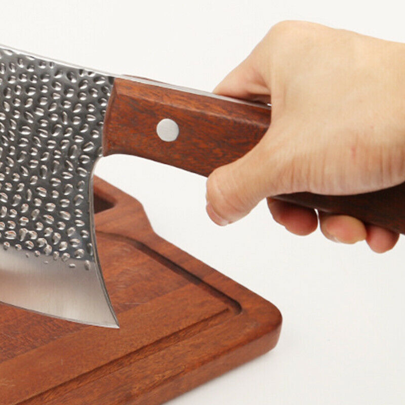 Chef Butcher Knife Bone Chopping Stainless Steel Forged Cleaver Kitchen Knife - Fresh Stock Dated December 2025