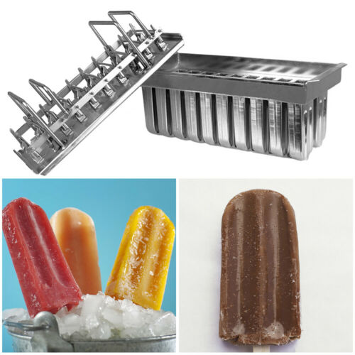 20pcs Stainless Steel Molds Industrial Ice Lolly Popsicle Ice Cream With Sticks - Fresh Stock Dated December 2025