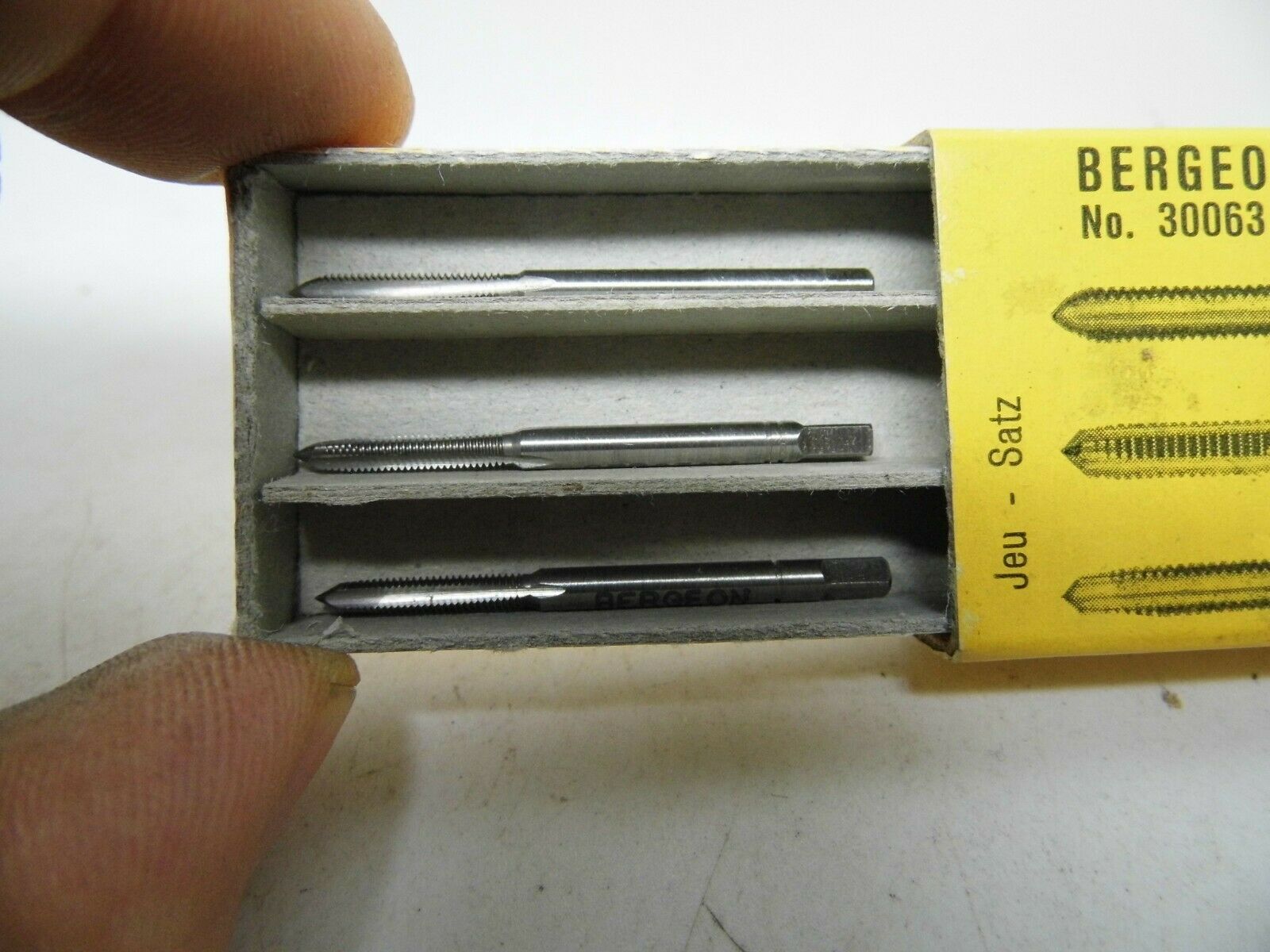 Tap Bergeon No. 30063 Various Sizes M2-M2, 60 - M3 - Fresh Stock Dated February 2026