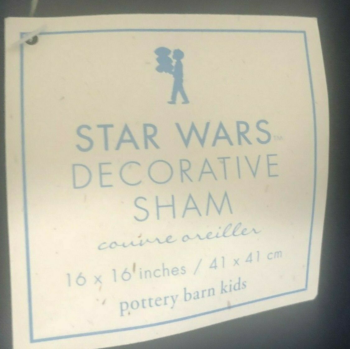 Pottery Barn Kids VINTAGE Star Wars 'A long time ago in a Galaxy' Sham NWT NLA - Fresh Stock Dated December 2025