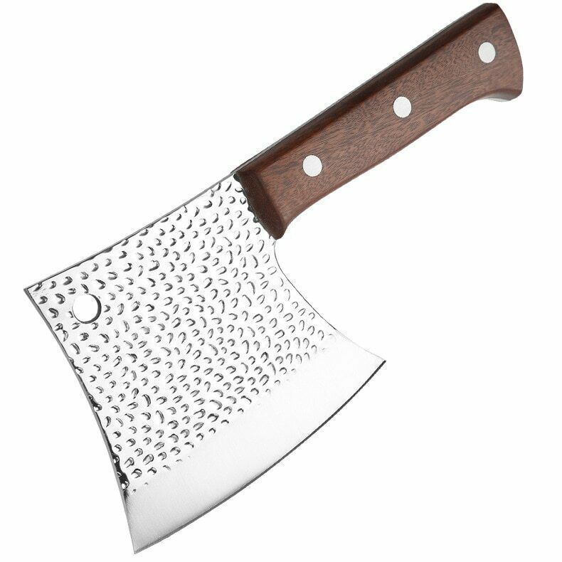 Chef Butcher Knife Bone Chopping Stainless Steel Forged Cleaver Kitchen Knife - Fresh Stock Dated December 2025