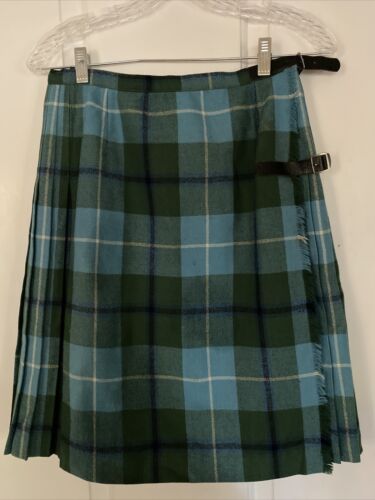 VTG 60's Mosbrook Women’s Multi-Color Tartan Plaid Wool Kilt/ Wrap Skirt: SZ 6 - Fresh Stock Dated February 2026