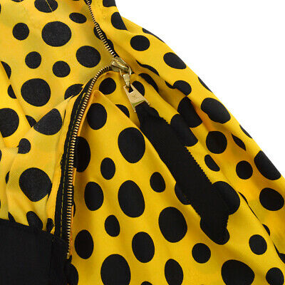 LOUIS VUITTON Vintage Dot Infinity Skirt Black Yellow 36 Authentic AK38026f - Fresh Stock Dated February 2026