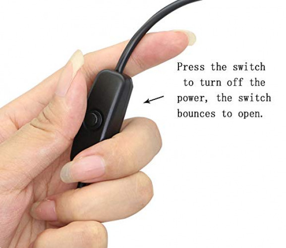 30cm USB C Male to Female On/Off Switch Cable YOUCHENG for Raspberry Pi 4... - Fresh Stock Dated February 2026