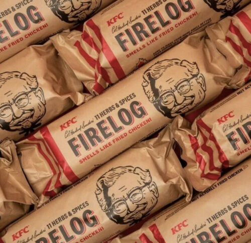 Set Of 6 - KFC Limited-Edition 11 Herbs & Spices Firelog by Enviro-Log - New - Fresh Stock Dated December 2025