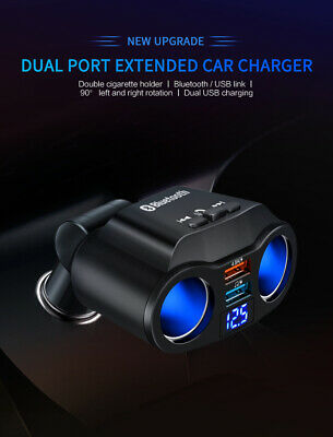 Bluetooth 5.0 Wireless Handsfree Car FM Transmitter MP3 Player Dual USB Charger# - Fresh Stock Dated February 2026