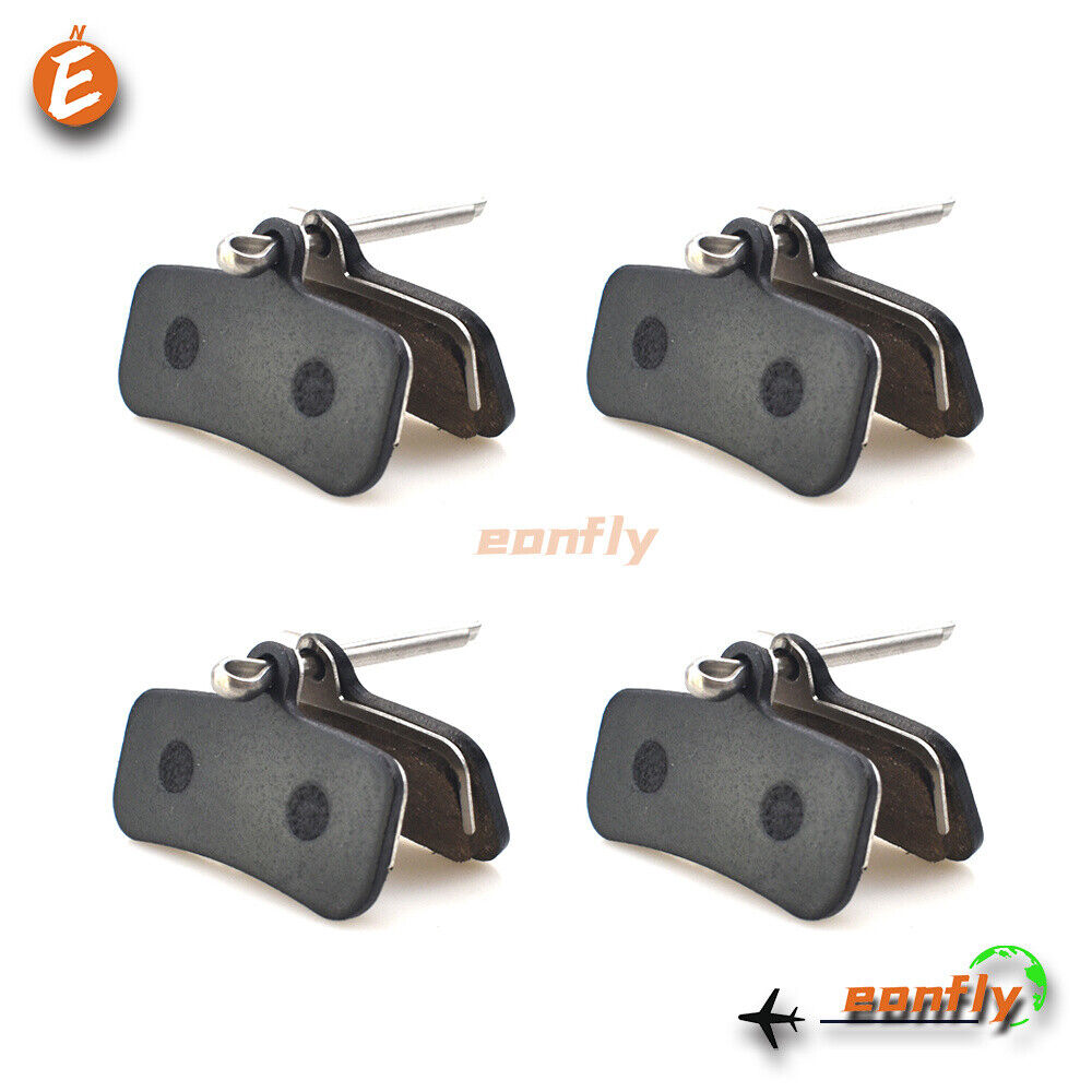 4 Pairs Bike Bicycle Organic Disc Brake Pads For Shimano BR-MT520 - Fresh Stock Dated February 2026