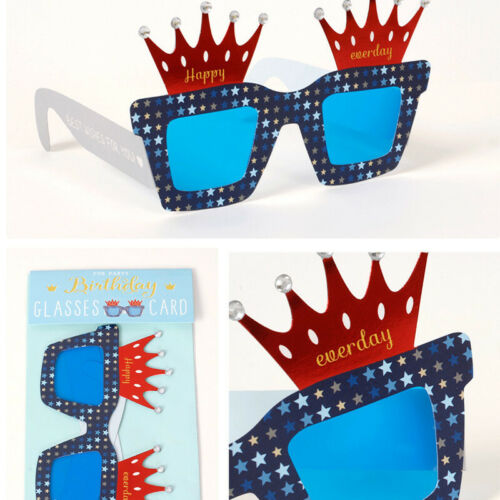 Sunglasses Crown Theme Fashion Glasses Summer Birthday Party Fun Decor Supplies - Fresh Stock Dated February 2026