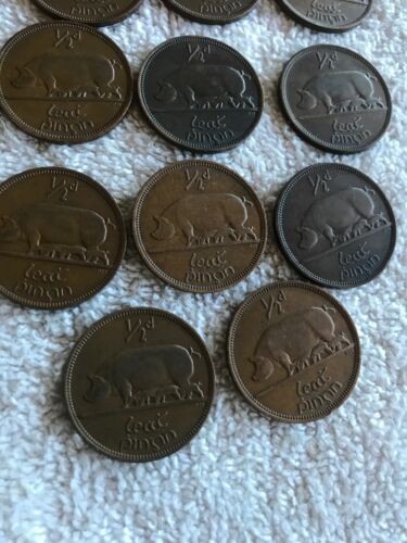 Lot Of 27 Irish Lucky Half-pennies 1953 - Fresh Stock Dated February 2026