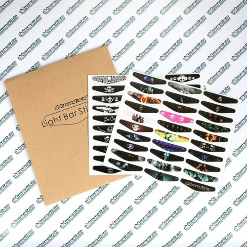 60 Pcs Light Bar Decal Stickers Reusable Decals Skin for PS4 Slim Pro Controller - Fresh Stock Dated December 2025