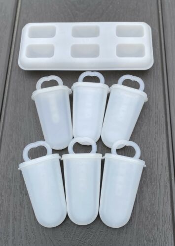 Tupperware Popsicle Molds Ice Pops Homemade Healthy Vintage Classic Set of Six - Fresh Stock Dated February 2026