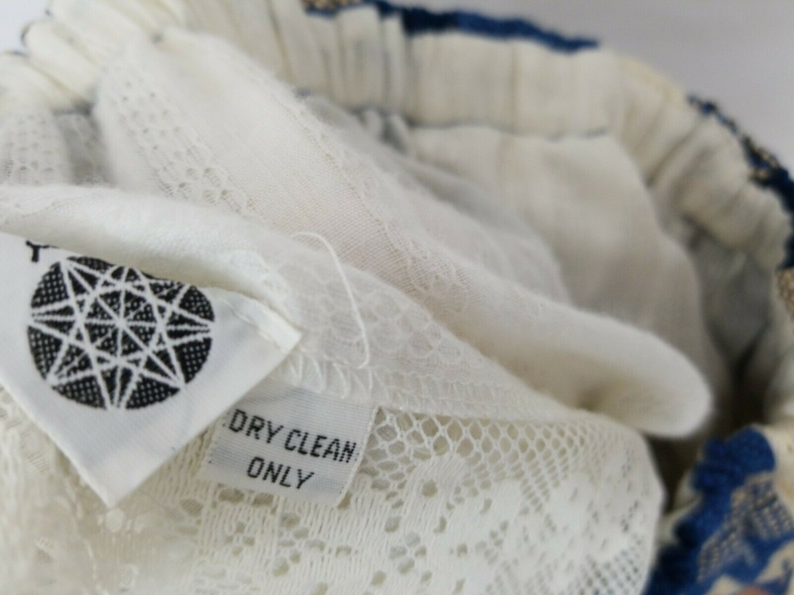 VTG  Chessa Davis Multicolor Boho Woven Velvet Lace Skirt  S/M - Fresh Stock Dated February 2026