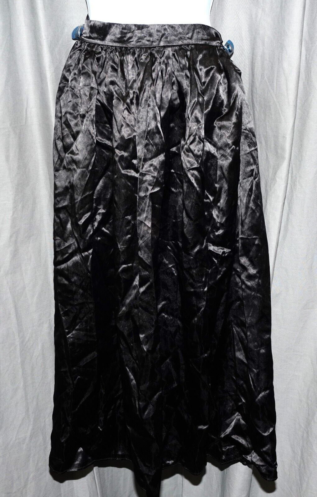 Vintage long satin skirt glossy slippery silky satiny slick geek W 28 - Fresh Stock Dated March 2026