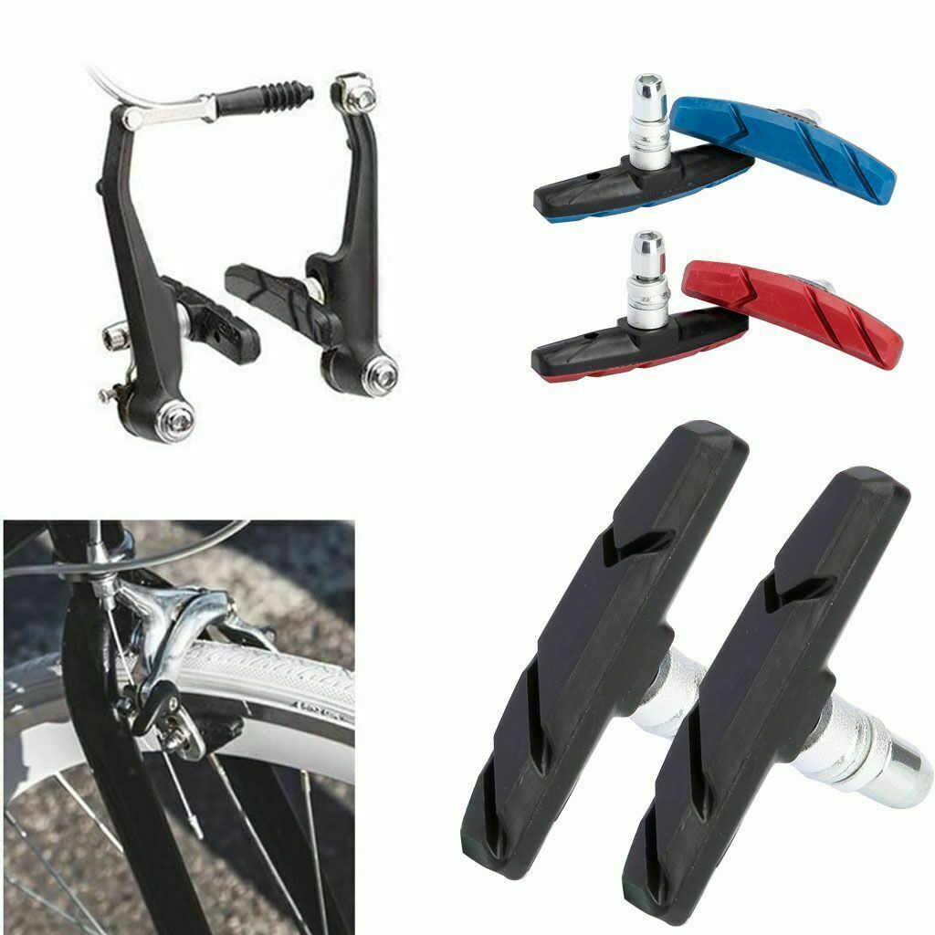 Bicycle Brake Pads Shoes pad V-brake Mountain Road Bike V Brake MTB Cycling - Fresh Stock Dated February 2026
