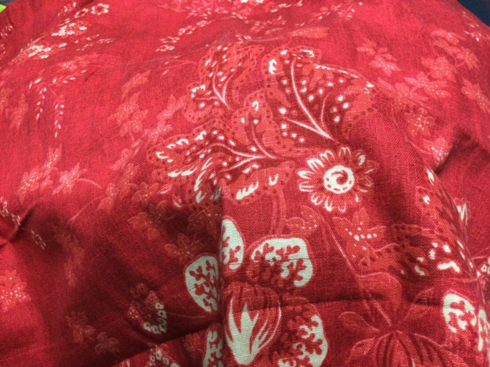 POTTERY BARN PILLOW SHAM, RED/TAN FLOWERS,LINEN BLEND,STANDARD,NWOT - Fresh Stock Dated December 2025