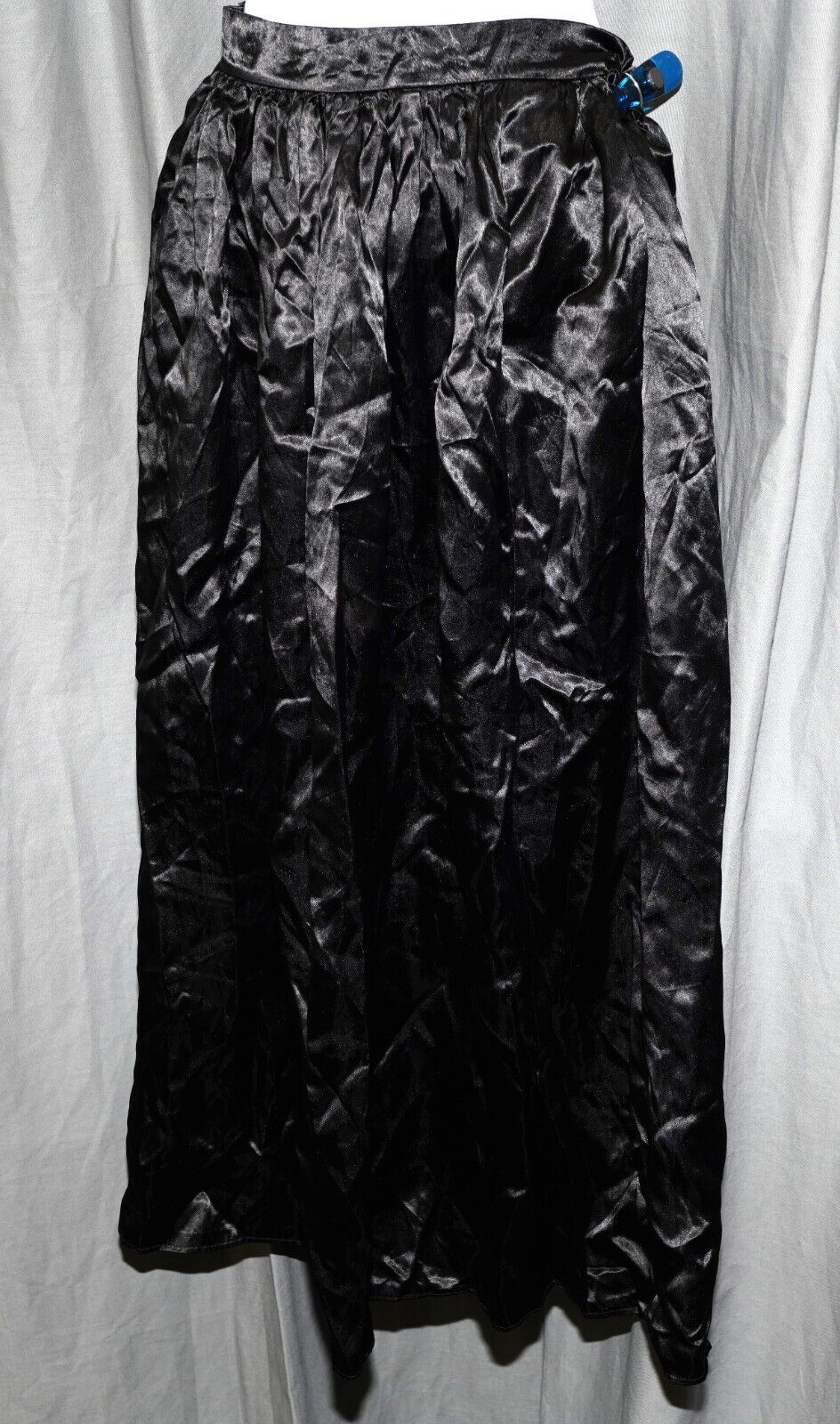 Vintage long satin skirt glossy slippery silky satiny slick geek W 28 - Fresh Stock Dated March 2026