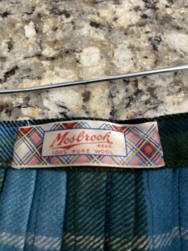 VTG 60's Mosbrook Women’s Multi-Color Tartan Plaid Wool Kilt/ Wrap Skirt: SZ 6 - Fresh Stock Dated February 2026