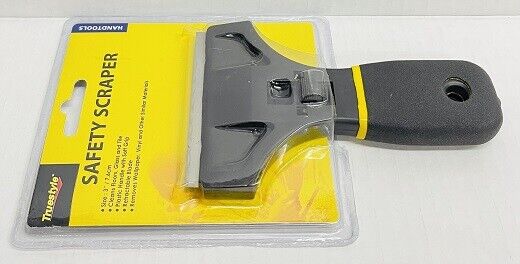 SAFETY SCRAPER SOFT GRIP PAINT WALLPAPER WINDOWS STRIPPER RAZOR - Fresh Stock Dated February 2026