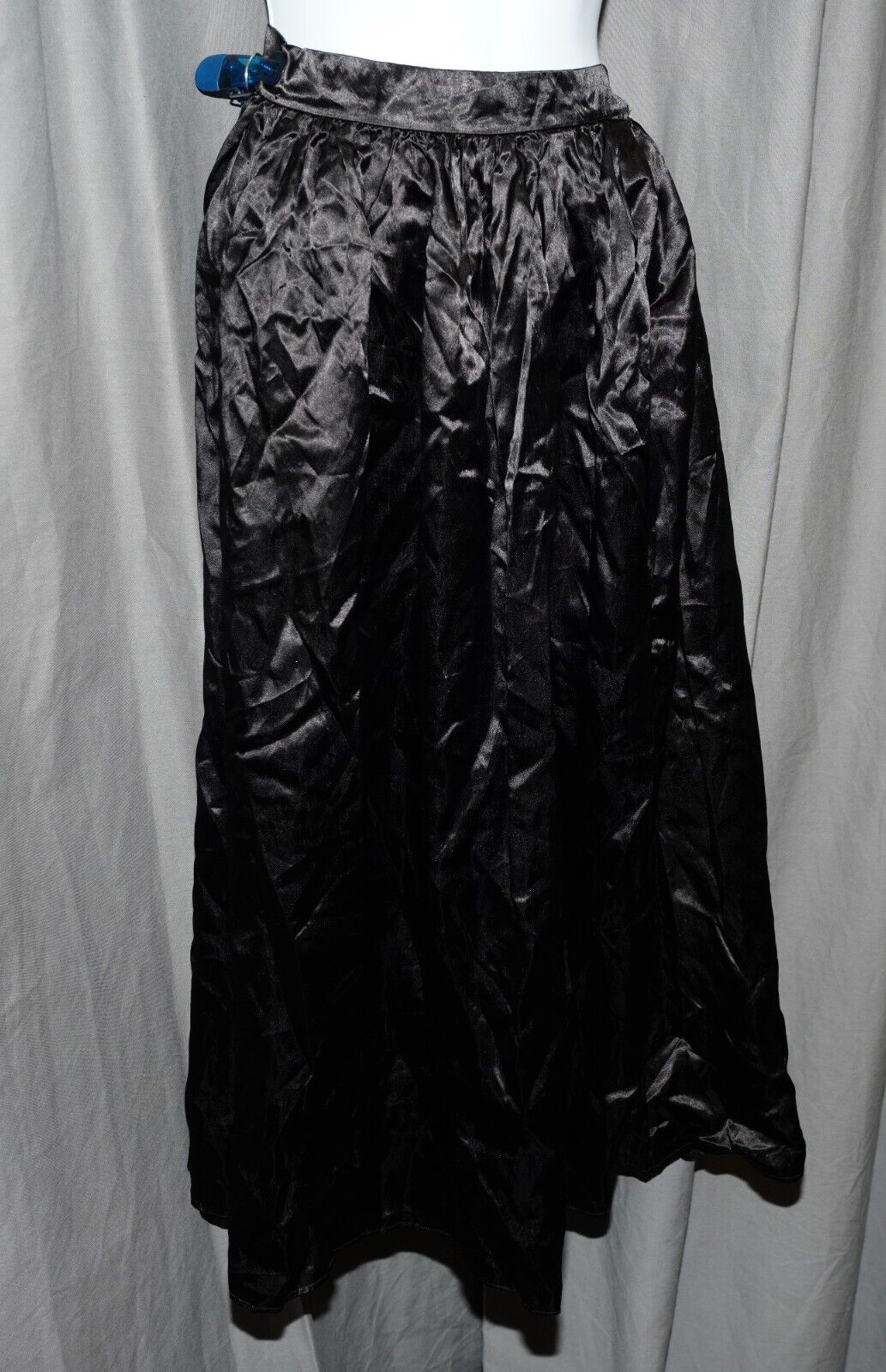 Vintage long satin skirt glossy slippery silky satiny slick geek W 28 - Fresh Stock Dated March 2026