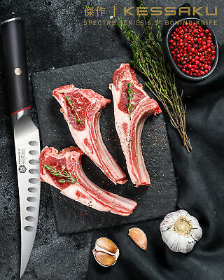 Kessaku 6.5-Inch Boning Knife - Spectre Series AUS-8 High Carbon Stainless Steel - Fresh Stock Dated December 2025