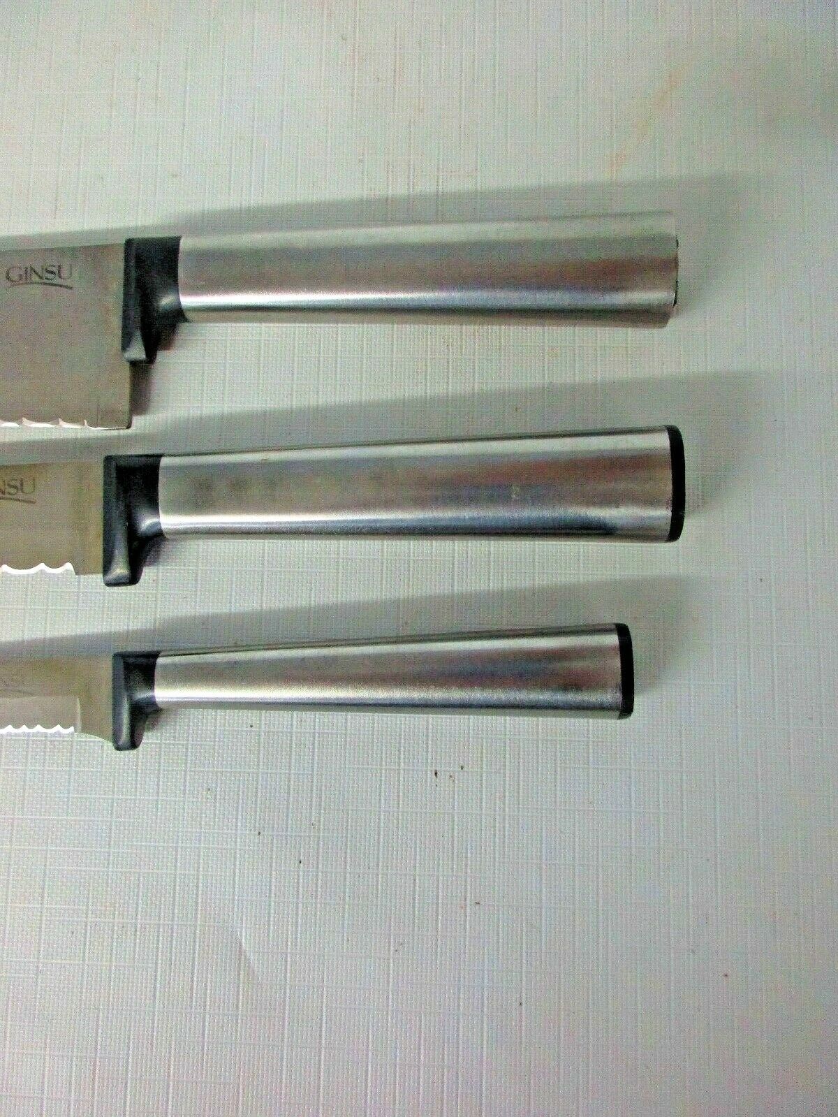 3 Ginsu kitchen knives - Fresh Stock Dated December 2025