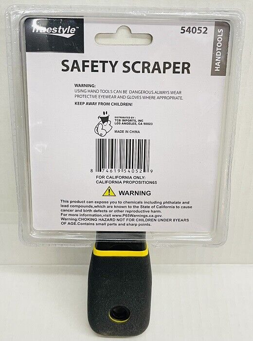SAFETY SCRAPER SOFT GRIP PAINT WALLPAPER WINDOWS STRIPPER RAZOR - Fresh Stock Dated February 2026