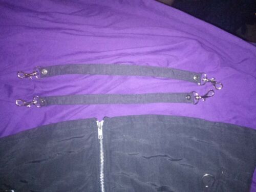 Vintage 1990s Dogpile/DP Gerl deathrock punk Bondage Mini Skirt — REAL POCKETS!! - Fresh Stock Dated December 2025