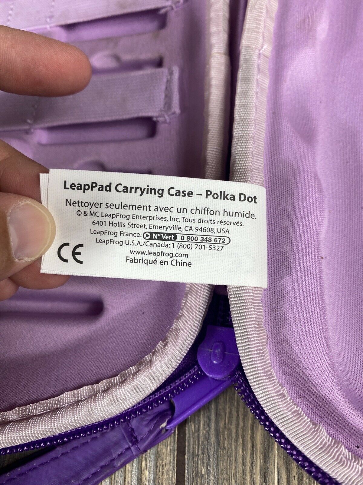 Leap Frog Disney Princess Purple LeapPad2 Carrying Case Polka Dot - Fresh Stock Dated February 2026