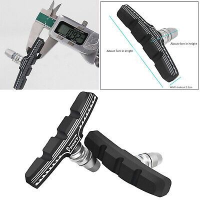 1 Pair Heavy Duty 70mm V-Brake Pads Bicycle Brake Shoes Rubber Shoes Bicycle - Fresh Stock Dated February 2026