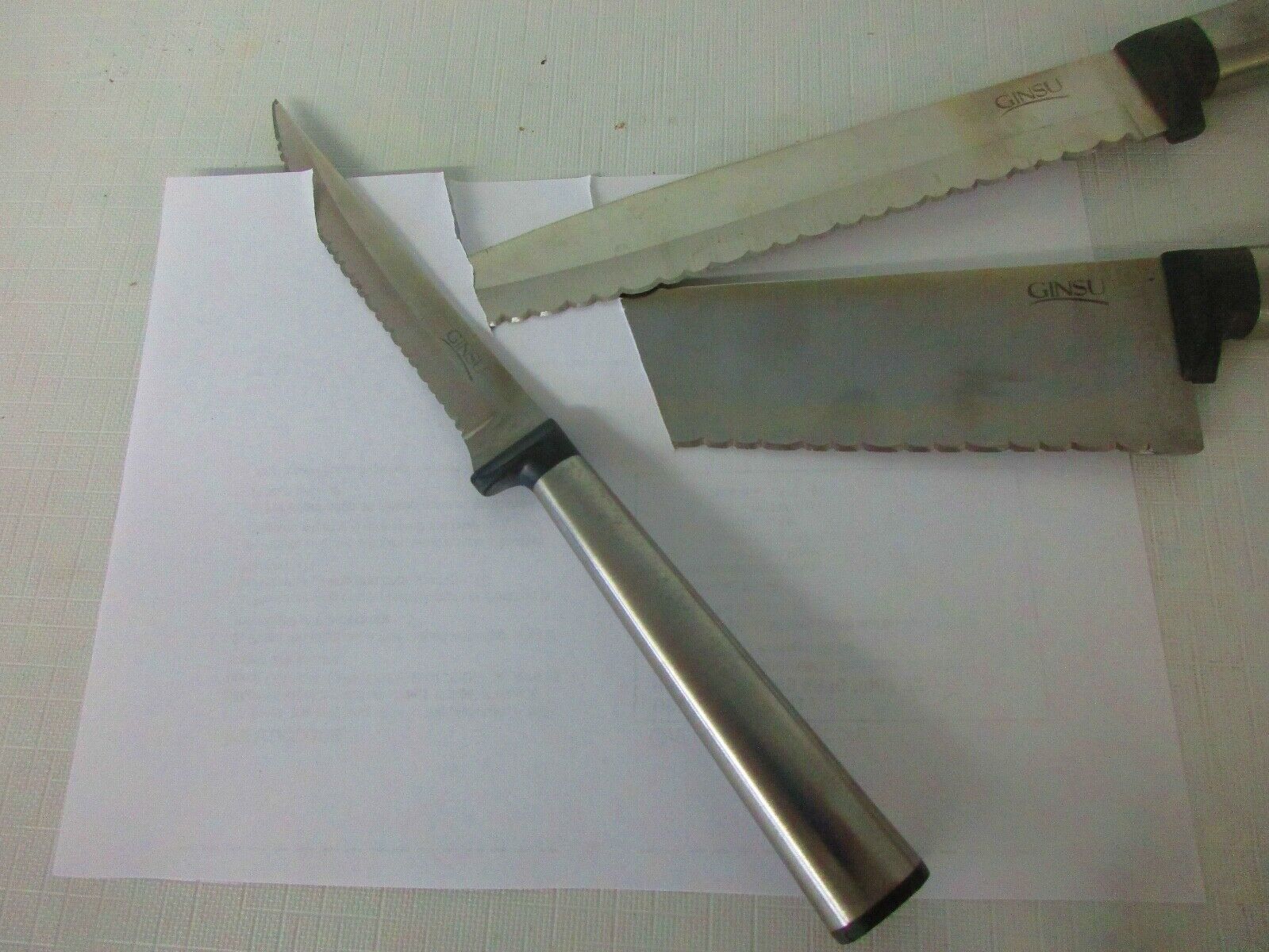 3 Ginsu kitchen knives - Fresh Stock Dated December 2025