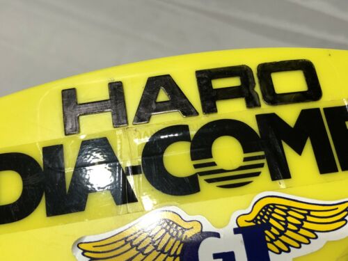 ORIGINAL 80’s HARO YELLOW NUMBER PLATE GT DYNO SKYWAY AME DECALS OLD SCHOOL BMX - Fresh Stock Dated December 2025