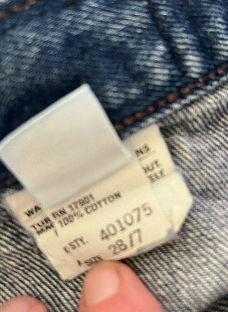 Vintage ROCKY MOUNTAIN Western High Waisted Jeans Sz 28/7 DOUBLE ROW BUTTON FLY - Fresh Stock Dated March 2026