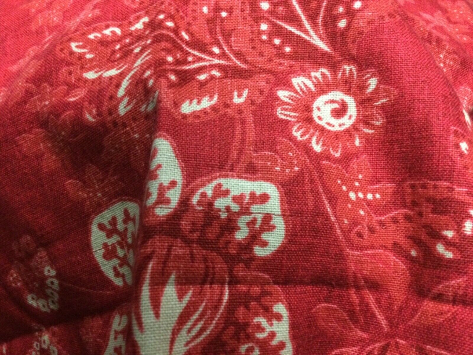 POTTERY BARN PILLOW SHAM, RED/TAN FLOWERS,LINEN BLEND,STANDARD,NWOT - Fresh Stock Dated December 2025